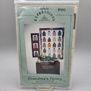 Grandmas Pantry Quilt Pattern Fabric Expressions Large and Small Wall Hanging